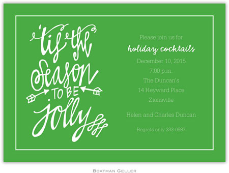 Holiday Invitations by Boatman Geller - Tis the Season