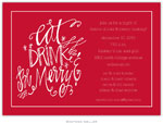 Holiday Invitations by Boatman Geller - Eat Drink Be Merry