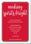 Holiday Invitations by Boatman Geller - Spirits Bright