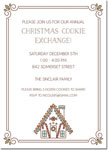 Holiday Invitations by Boatman Geller - Monoline Holly Border