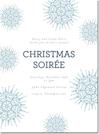 Holiday Invitations by Chatsworth - Snow Medallions Invite