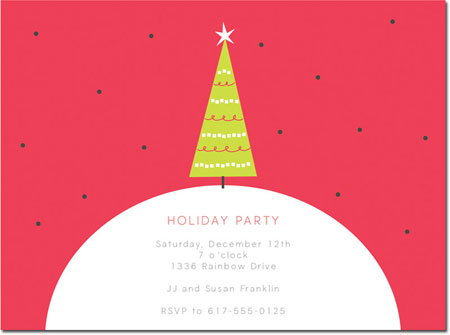 Holiday Invitations by Chatsworth - Lonely Tree Invite