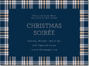 Holiday Invitations by Chatsworth - Navy Plaid Invite