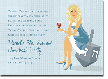 Noteworthy Collections - Holiday Invitations (Hanukkah Girl - Blonde) Noteworthy Collections - Holiday Invitations (Hanukkah Girl - Blonde)