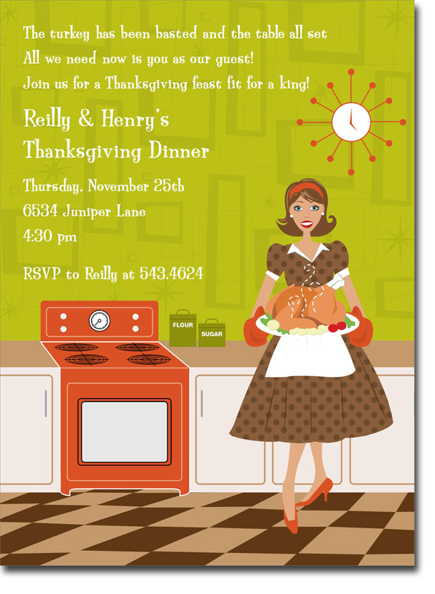 Noteworthy Collections - Holiday Invitations (Retro ...