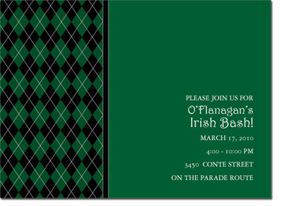 Noteworthy Collections - St. Patrick's Day Party Invitations (St. Pats Argyle) Noteworthy Collections - St. Patrick's Day Party Invitations (St. Pats Argyle)