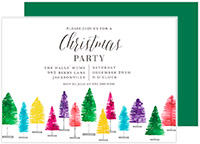 Holiday Invitations by PicMe Prints - Bottle Brush Trees
