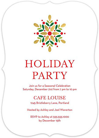 Holiday Invitations by Stacy Claire Boyd (Starflake)