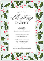 Holiday Invitations by Stacy Claire Boyd (Holly Border)
