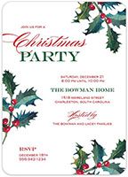 Holiday Invitations by Stacy Claire Boyd (Holly Party)