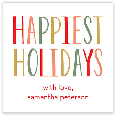 Holiday Gift Stickers by Stacy Claire Boyd (Happiest Holidays)