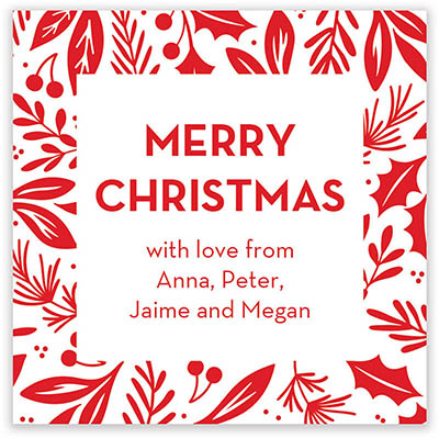 Holiday Gift Stickers by Stacy Claire Boyd (Holly Leaf) Holiday Gift Stickers by Stacy Claire Boyd (Holly Leaf)