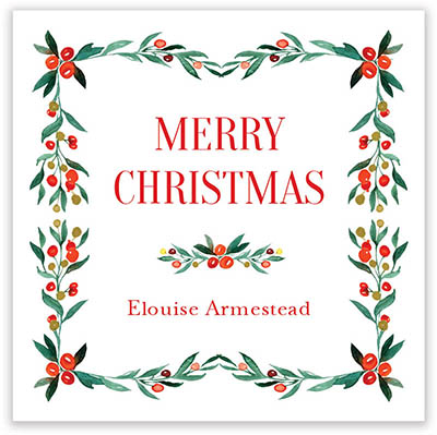Holiday Gift Stickers by Stacy Claire Boyd (Bright Berry Border) Holiday Gift Stickers by Stacy Claire Boyd (Bright Berry Border)