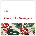 Holiday Gift Stickers by Stacy Claire Boyd (Cascading Foliage)