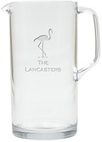 Personalized Tritan Pitcher (64oz) by Carved Solutions - Flamingo