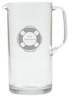 Personalized Tritan Pitcher (64oz) by Carved Solutions - Life Preserver