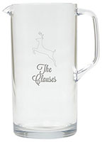 Personalized Tritan Pitcher (64oz) by Carved Solutions - Reindeer