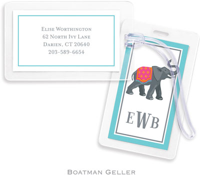Boatman Geller Luggage/ID Tags - Elephant Boatman Geller Luggage/ID Tags - Elephant