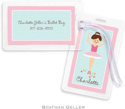 Boatman Geller Luggage/ID Tags - Ballerina