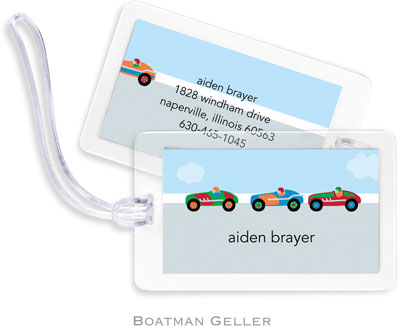 Boatman Geller Luggage/ID Tags - Race Cars Boatman Geller Luggage/ID Tags - Race Cars