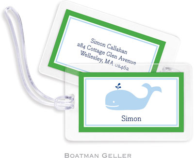 Boatman Geller Luggage/ID Tags - Whale Boatman Geller Luggage/ID Tags - Whale