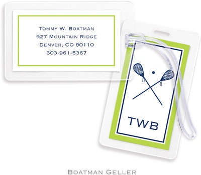Boatman Geller Luggage/ID Tags - Crest Lacrosse Boatman Geller Luggage/ID Tags - Crest Lacrosse