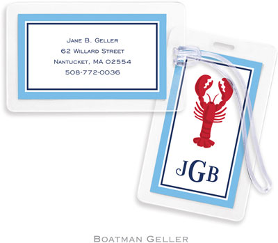 Boatman Geller Luggage/ID Tags - Lobster