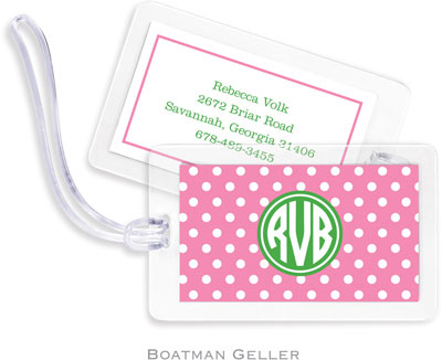 Boatman Geller Luggage/ID Tags - Polka Dot Boatman Geller Luggage/ID Tags - Polka Dot