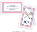 Boatman Geller Luggage/ID Tags - Crossed Racquets