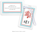 Boatman Geller Luggage/ID Tags - Coral