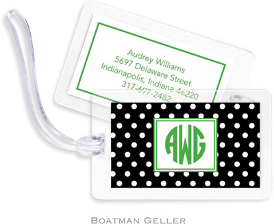 Boatman Geller - Create-Your-Own Personalized Laminated ID Tags (Polka Dot)