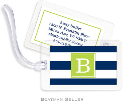 Boatman Geller - Create-Your-Own Personalized Laminated ID Tags (Awning Stripe)