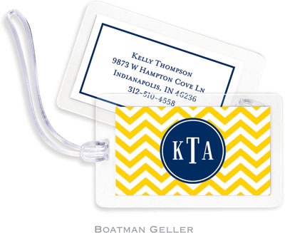 Boatman Geller - Create-Your-Own Personalized Laminated ID Tags (Chevron)