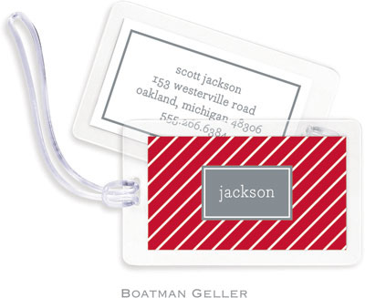 Boatman Geller - Create-Your-Own Personalized Laminated ID Tags (Kent Stripe)