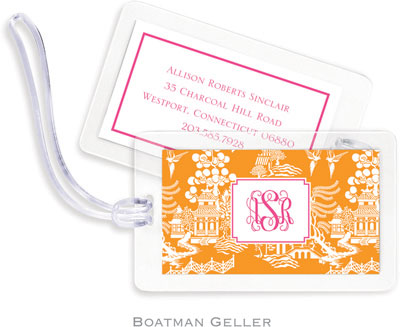 Boatman Geller - Create-Your-Own Personalized Laminated ID Tags (Chinoiserie)