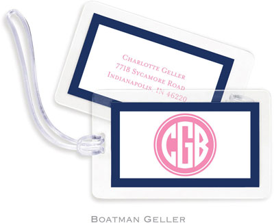 Boatman Geller - Create-Your-Own Luggage/ID Tags - Solid Inset Circle Preset