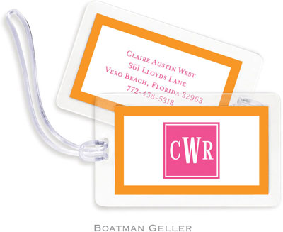 Boatman Geller - Create-Your-Own Luggage/ID Tags - Solid Inset Square Preset