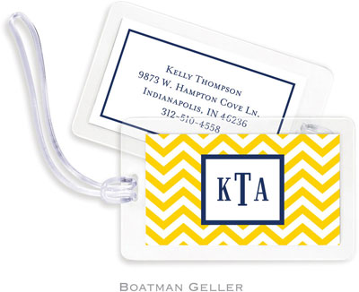 Boatman Geller - Create-Your-Own Luggage/ID Tags - Chevron Sunflower Boatman Geller - Create-Your-Own Luggage/ID Tags - Chevron Sunflower