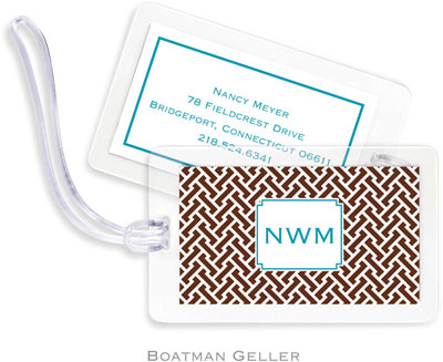 Boatman Geller - Create-Your-Own Luggage/ID Tags - Stella Chocolate Boatman Geller - Create-Your-Own Luggage/ID Tags - Stella Chocolate