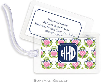 Boatman Geller Luggage/ID Tags - Pineapple Repeat Pink Preset Boatman Geller Luggage/ID Tags - Pineapple Repeat Pink Preset