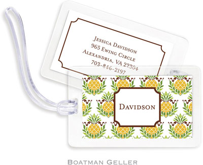 Boatman Geller Luggage/ID Tags - Pineapple Repeat Boatman Geller Luggage/ID Tags - Pineapple Repeat