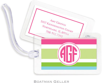 Boatman Geller Luggage/ID Tags - Espadrille Preppy Preset