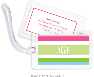 Boatman Geller Luggage/ID Tags - Espadrille Preppy