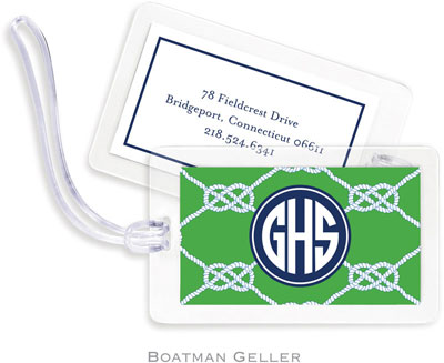 Boatman Geller Luggage/ID Tags - Nautical Knot Kelly Preset