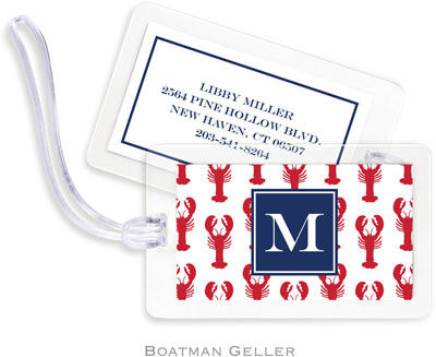 Boatman Geller Luggage/ID Tags - Lobsters Red Preset