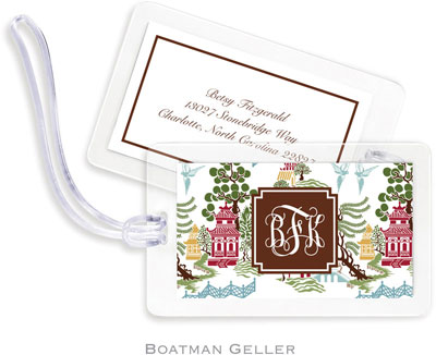 Boatman Geller Luggage/ID Tags - Chinoiserie Autumn Preset Boatman Geller Luggage/ID Tags - Chinoiserie Autumn Preset