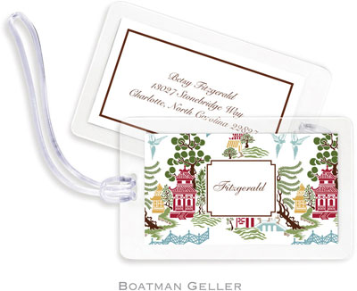 Boatman Geller Luggage/ID Tags - Chinoiserie Autumn Boatman Geller Luggage/ID Tags - Chinoiserie Autumn