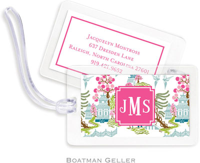 Boatman Geller Luggage/ID Tags - Chinoiserie Spring Preset Boatman Geller Luggage/ID Tags - Chinoiserie Spring Preset