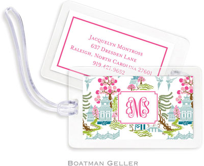 Boatman Geller Luggage/ID Tags - Chinoiserie Spring Boatman Geller Luggage/ID Tags - Chinoiserie Spring