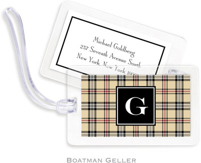 Boatman Geller Luggage/ID Tags - Town Plaid Preset